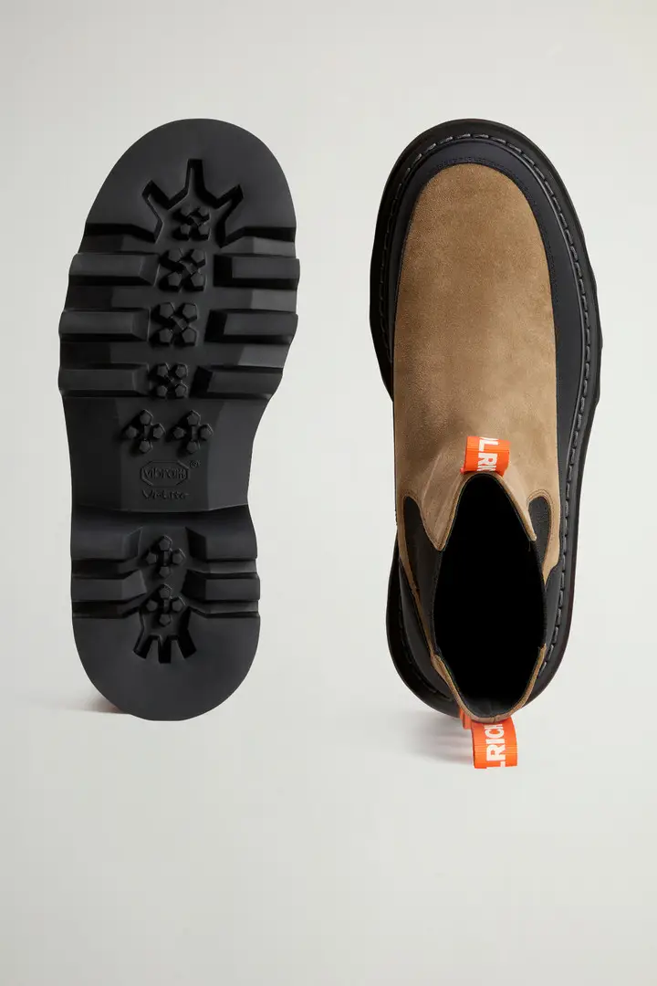 Woolrich Stivaletti Chelsea Uomo Beige 3030254 miniatura 3