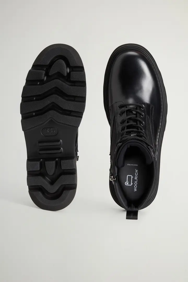 uomo Stivaletti Combat Nero Black Black miniatura 3