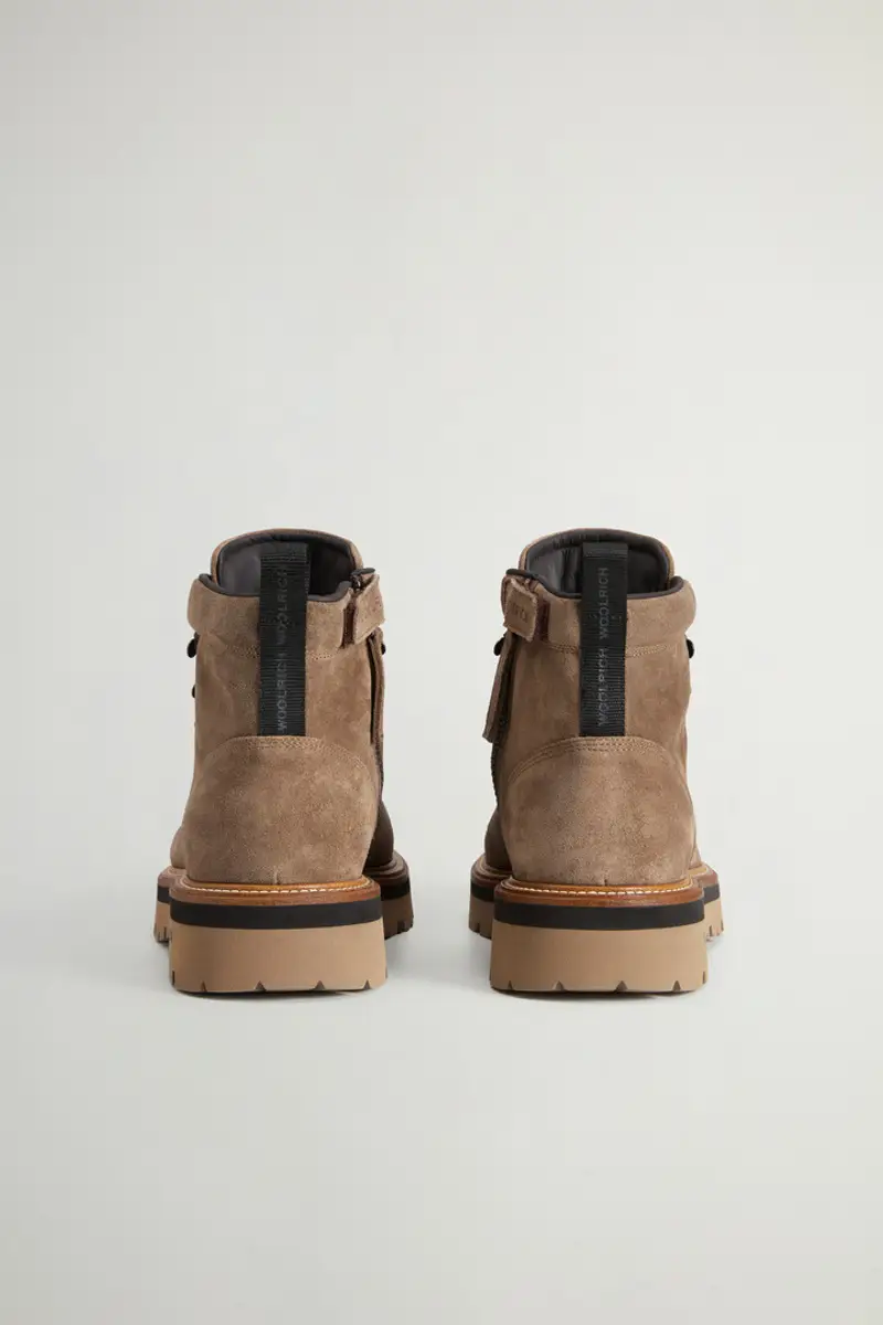 Woolrich Uomo Stivaletti Hiking in camoscio Marrone Taglia 39 miniatura 2