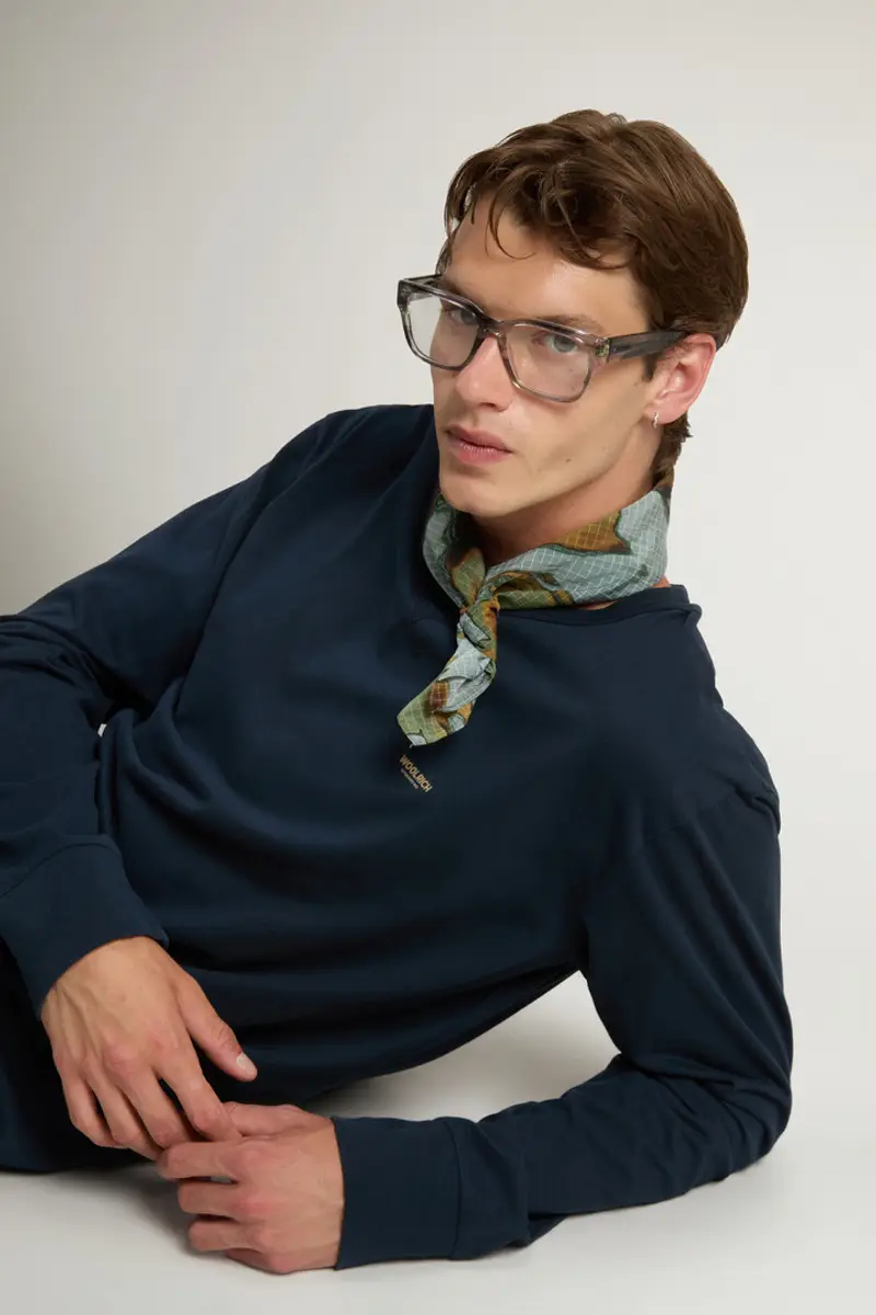 Woolrich T-shirt Uomo Blu 2002805 miniatura 3