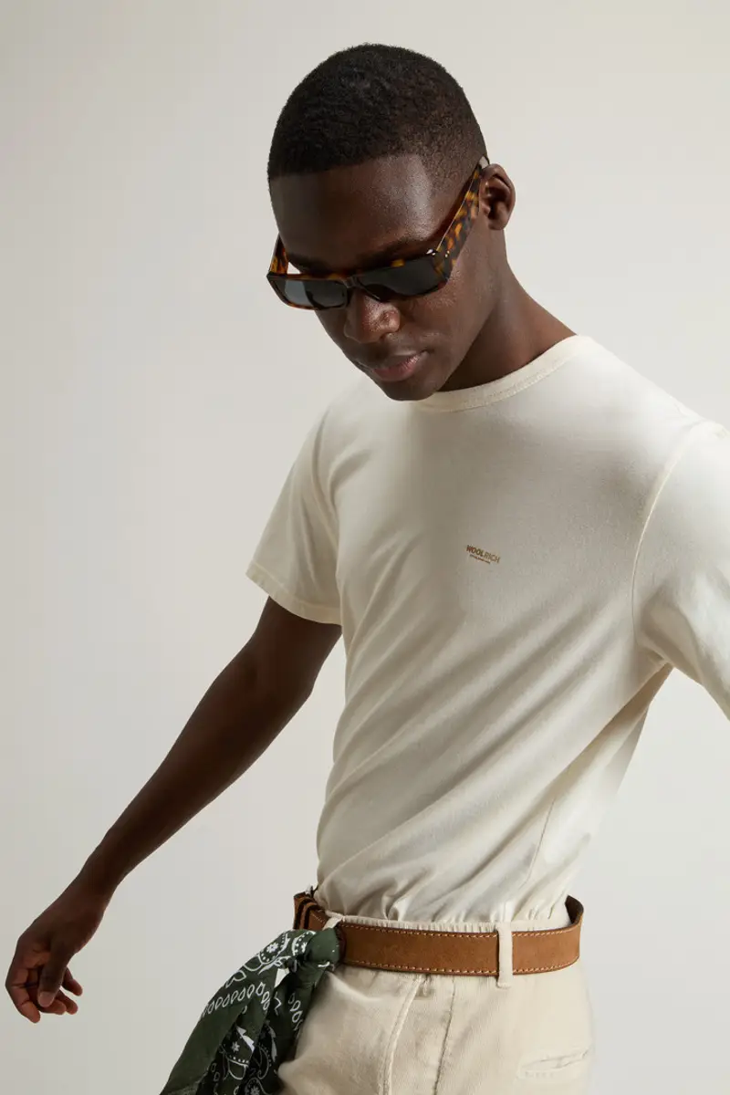 Woolrich T-shirt Uomo Bianco 2002804 miniatura 3