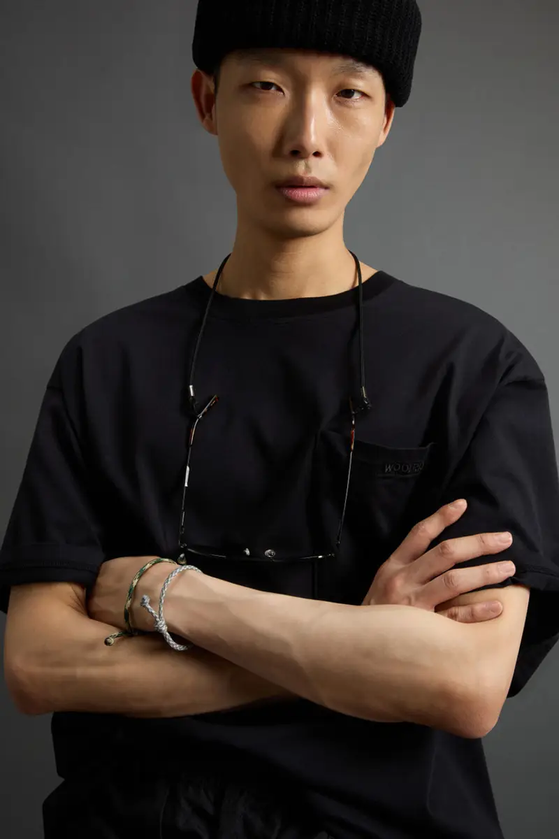 Woolrich T-shirt Uomo Nero 2002444 miniatura 3