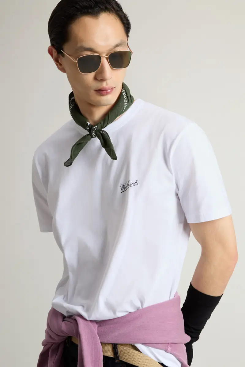 Woolrich T-shirt Uomo Bianco 2002775 miniatura 3