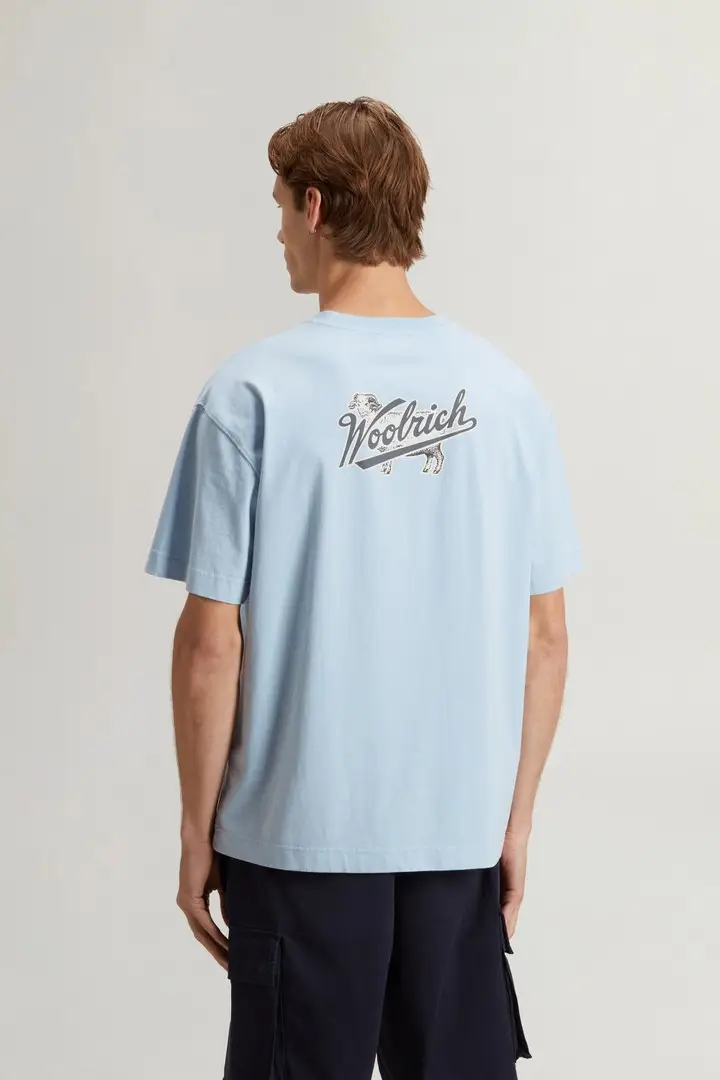 Woolrich T-shirt Uomo Blu 4317526 miniatura 2
