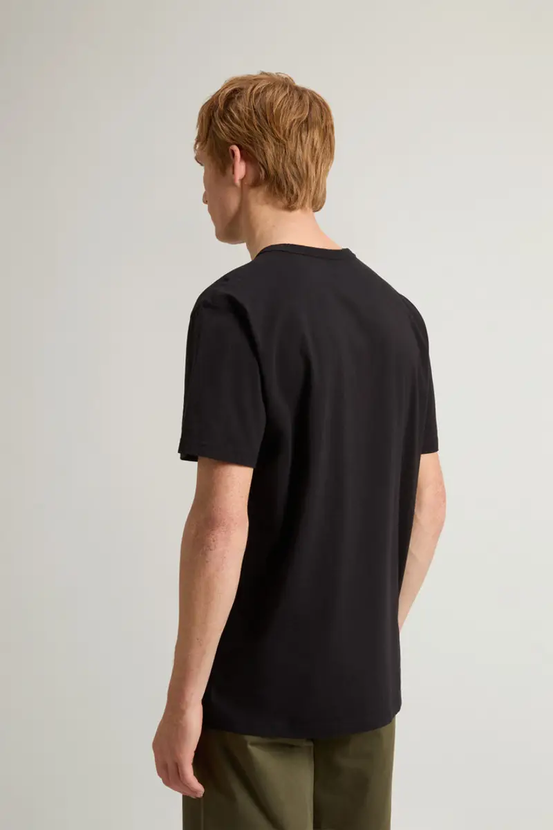 Woolrich T-shirt Uomo Nero 2002769 miniatura 2