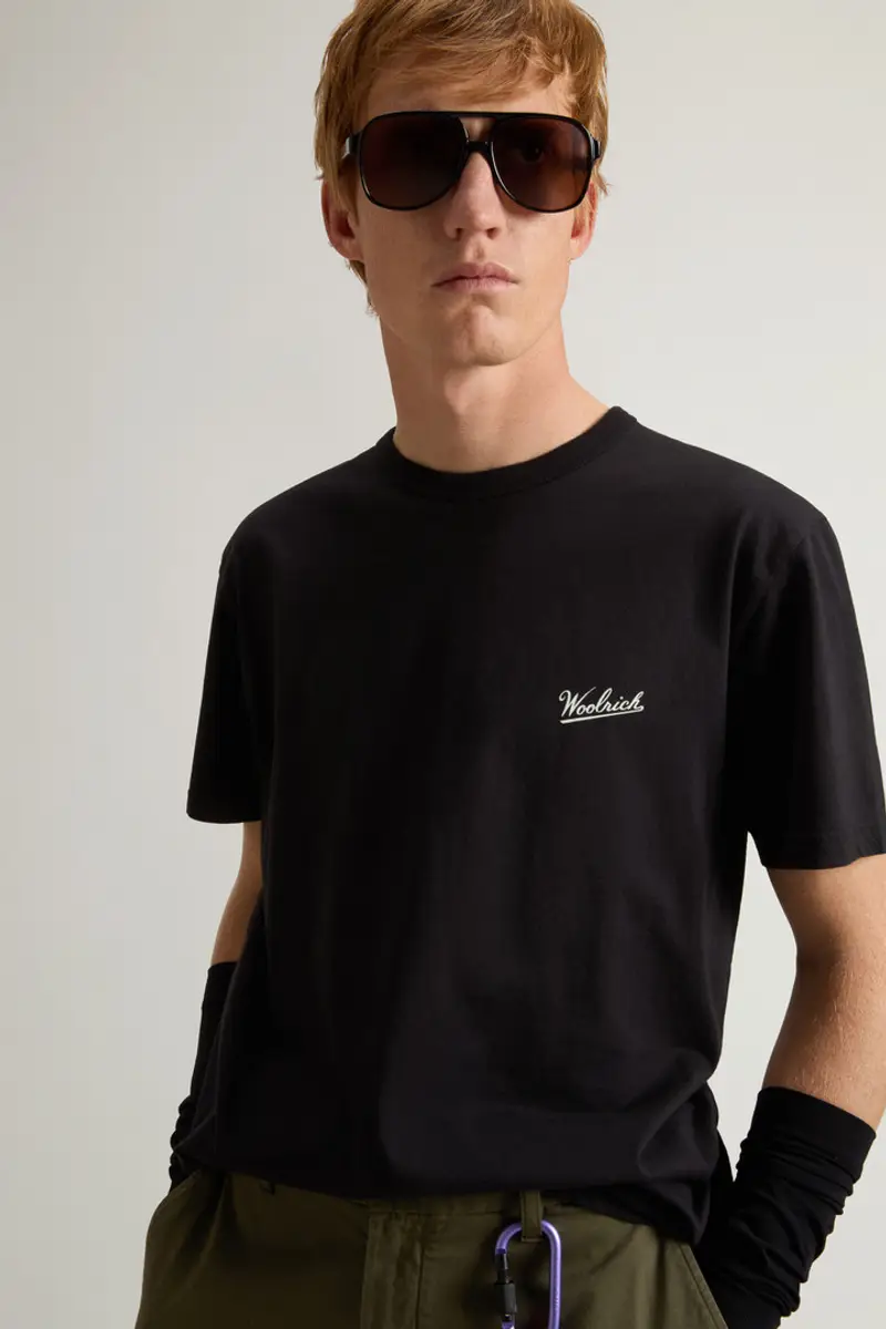 Woolrich T-shirt Uomo Nero 2002769 miniatura 3