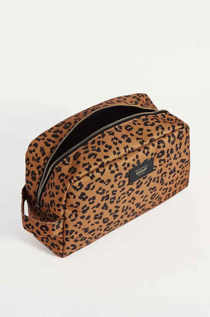 borsa da toilette Agar L Marrone miniatura 2