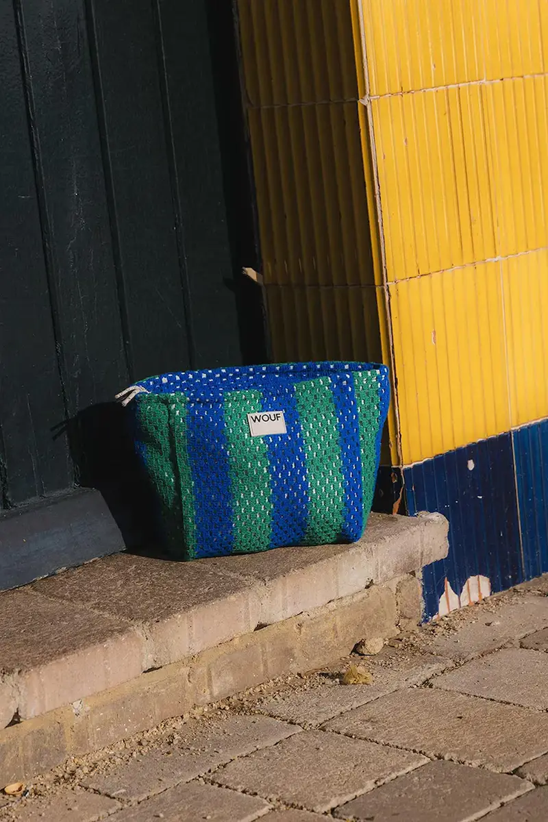 borsa da toilette Blu miniatura 4