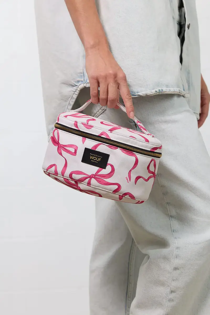 borsa da toilette Rita Beige miniatura 4