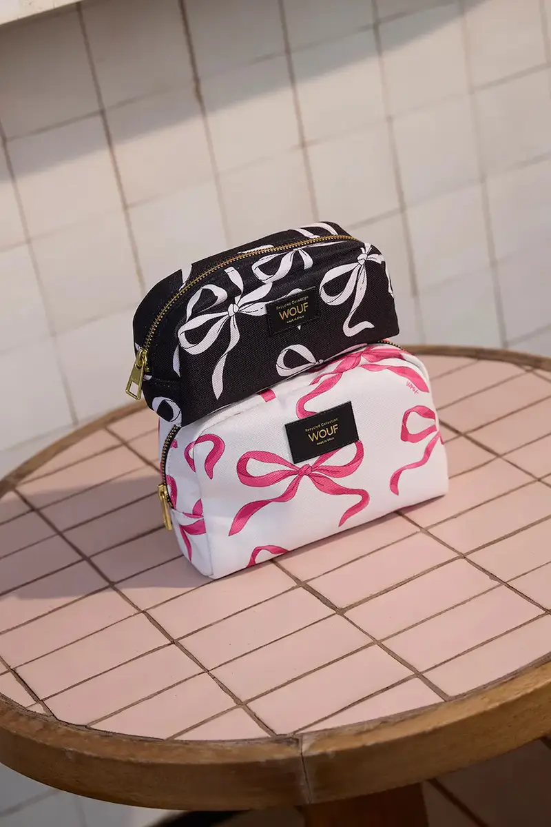 borsa da toilette Rita L Beige miniatura 5