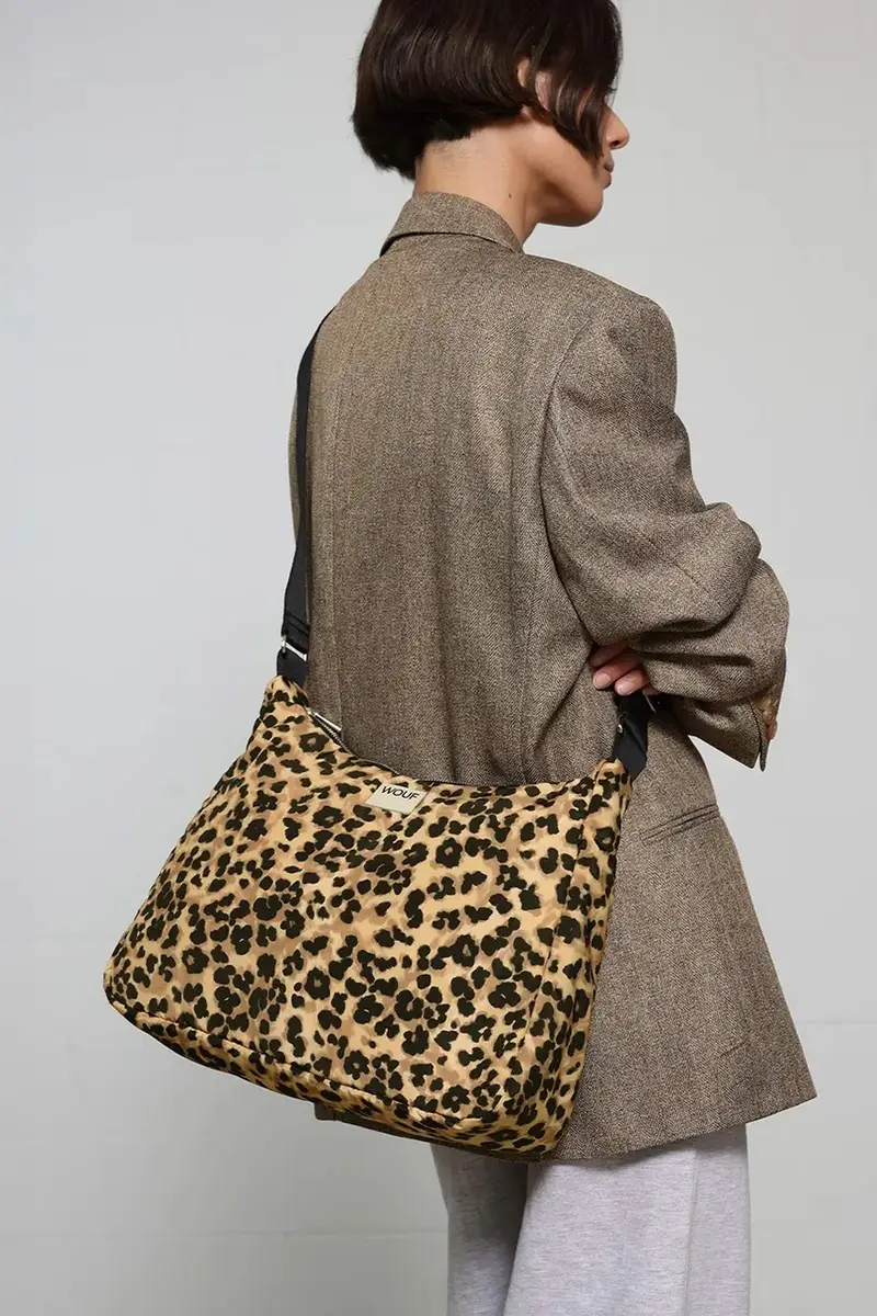 borsetta Feline Hobo Bag 40 x 28 x 12 cm colore beige miniatura 5