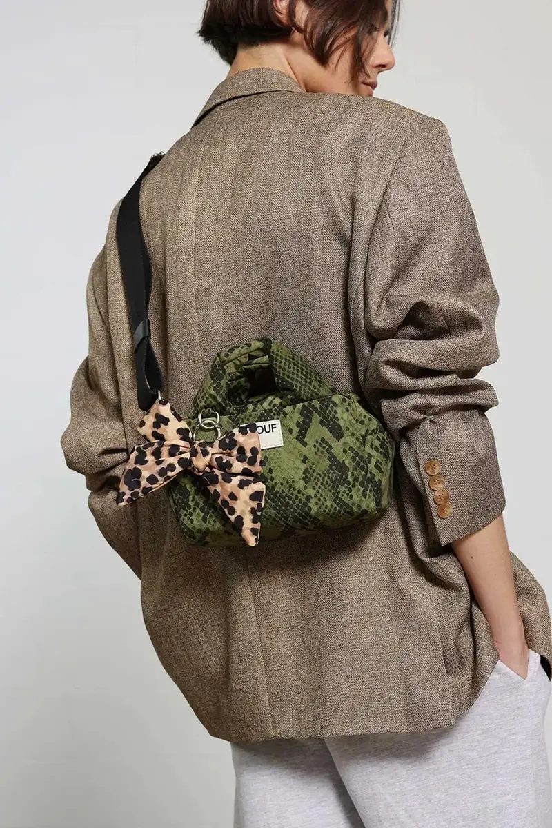 ciondolo Feline Bow colore beige miniatura 2