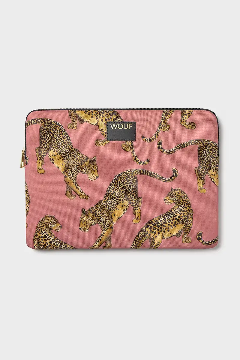 custodia per laptop Blush Leopard 13" & 14" Multicolore