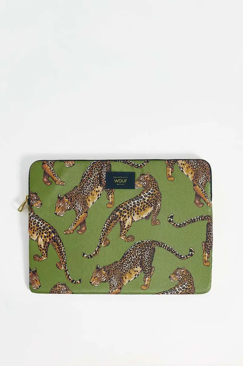 custodia per laptop Olive Leopard 13" & 14" Multicolore