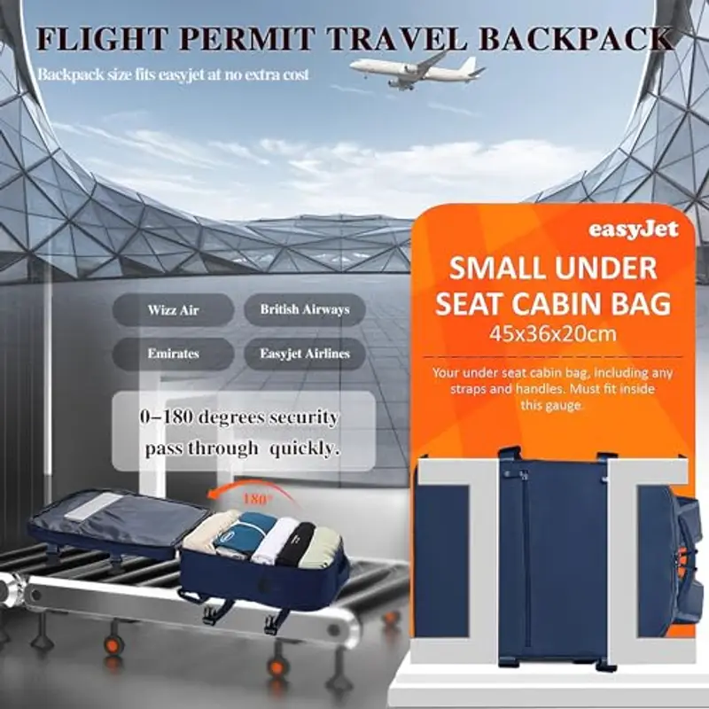 WOUIYO Zaino da viaggio Blu 1918149 miniatura 2