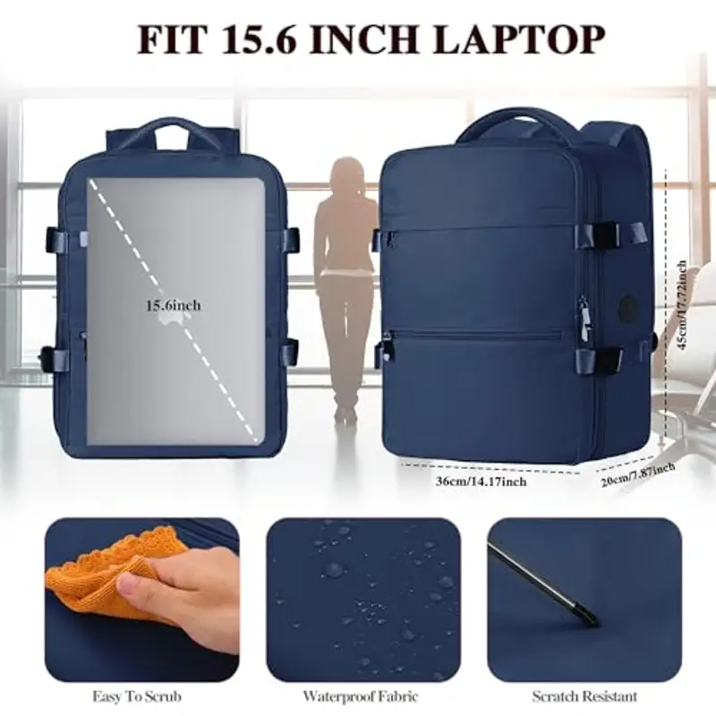 WOUIYO Zaino da viaggio Blu 1918149 miniatura 3