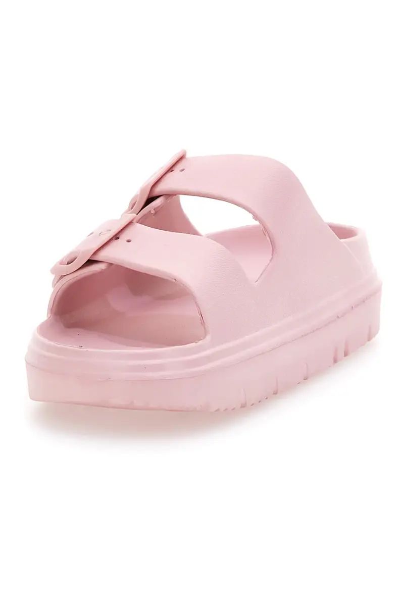 Ciabatte Chunky Rosa Con Doppia Fascia Woz 12 [NUDE] miniatura 3