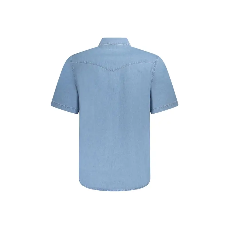 Wrangler Maglia Uomo Azzurra in Cotone con 2 Taschini miniatura 2