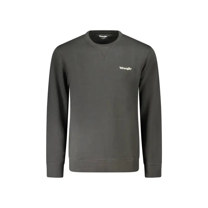 Wrangler Felpa Uomo Nera con Stampa Logo