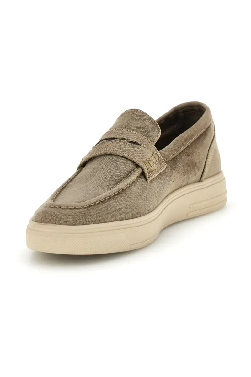 Mocassini beige in tessuto Wrangler 2026103538F [WARM SAND] miniatura 4