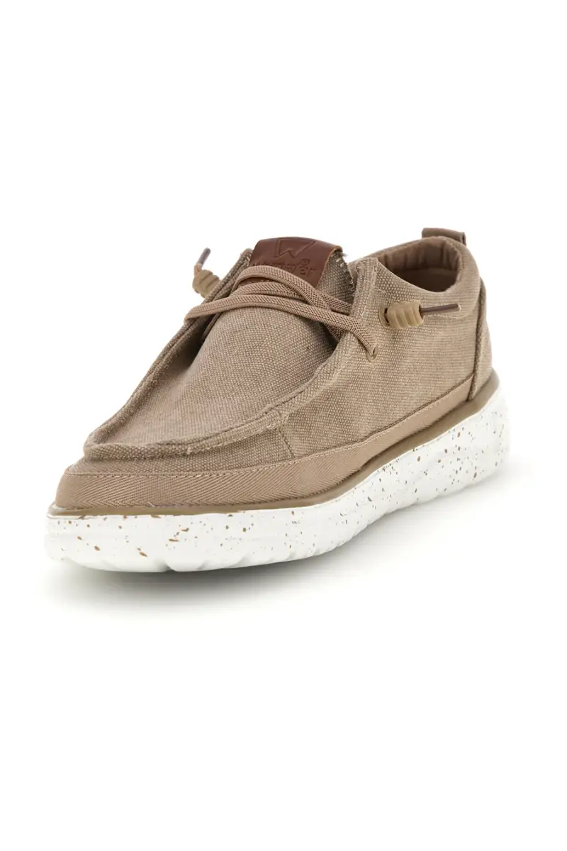 Mocassini beige in tessuto Wrangler 2026103638F [SABBIA] miniatura 4