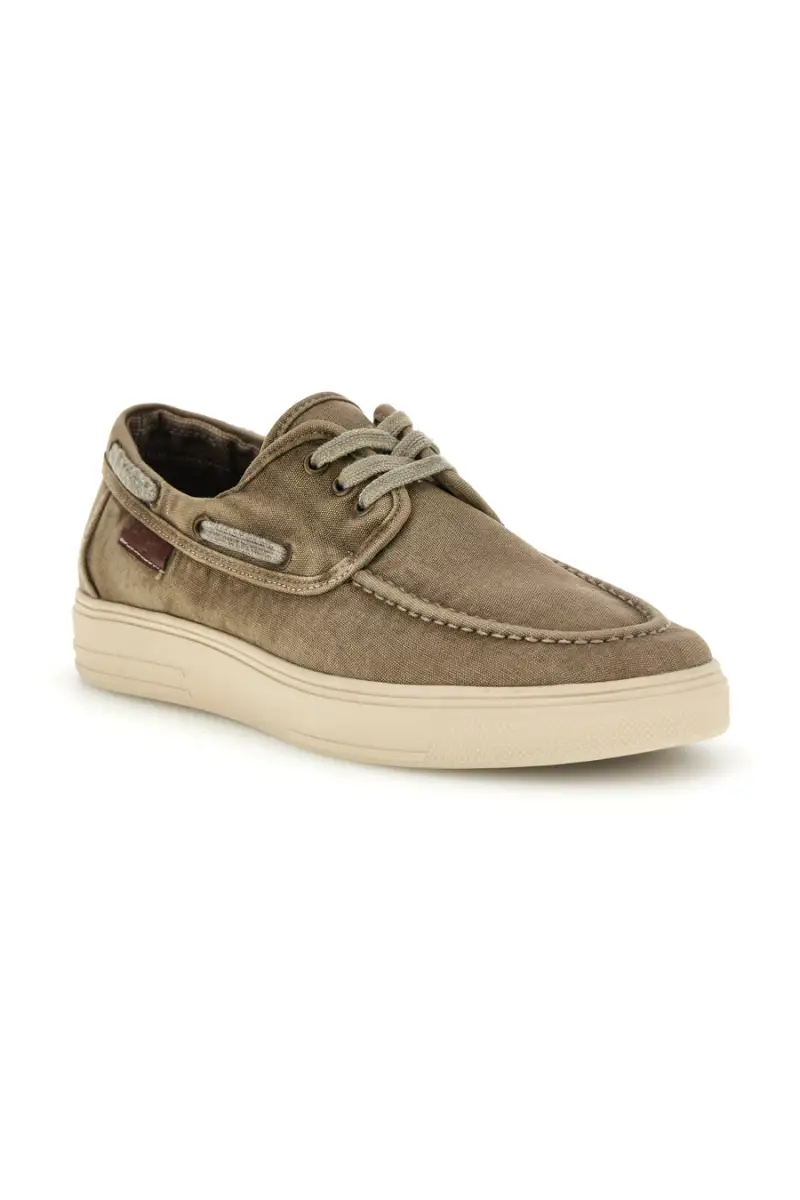 Mocassini marrone stile barca Wrangler 2026103438F [WARM SAND] miniatura 2