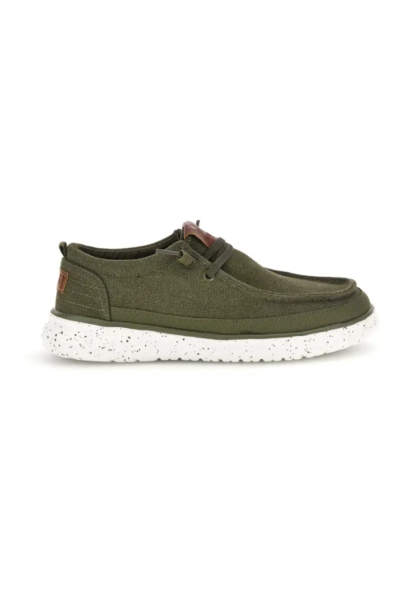 Mocassini verde in tessuto Wrangler 2026103657C [OLIVE]