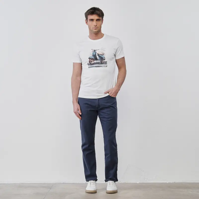 Pantaloni blu da uomo con tasche