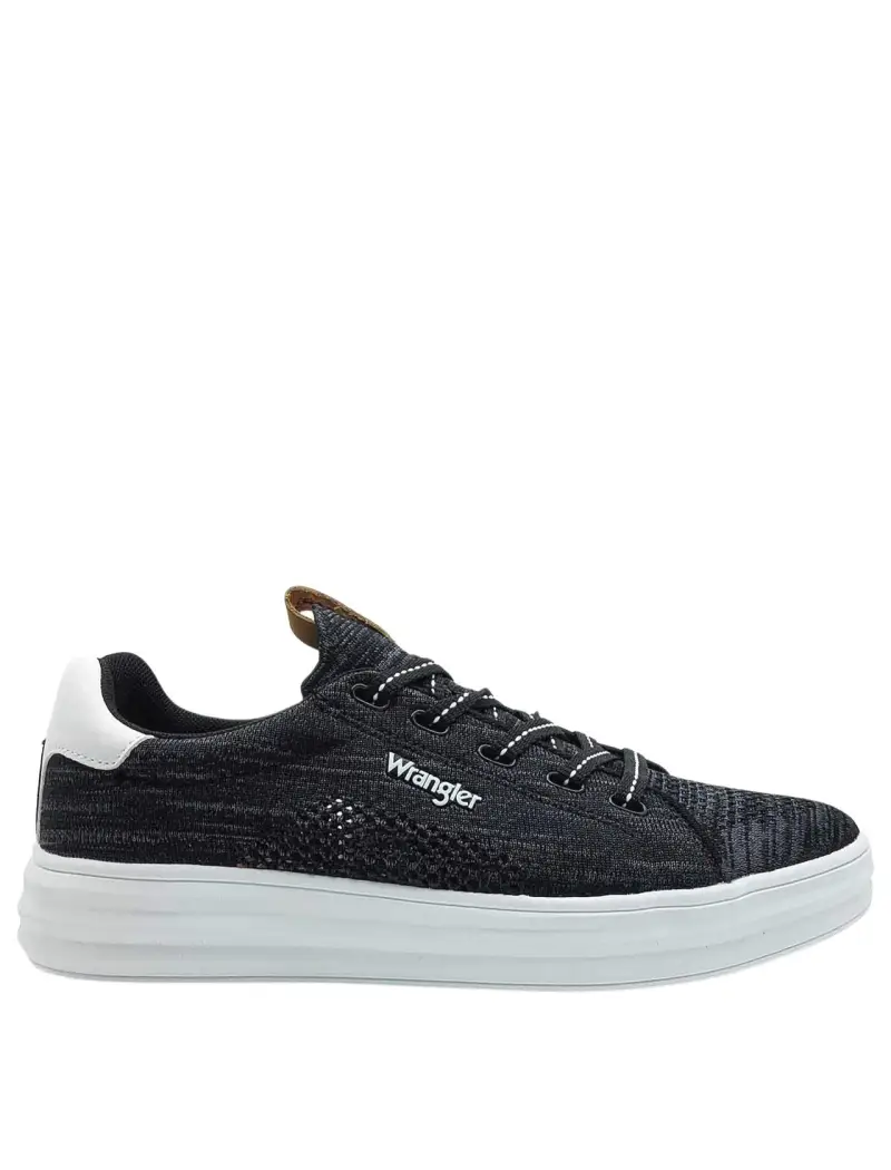 Sneakers uomo stringata in tessuto nero Uomo WM11000A 001
