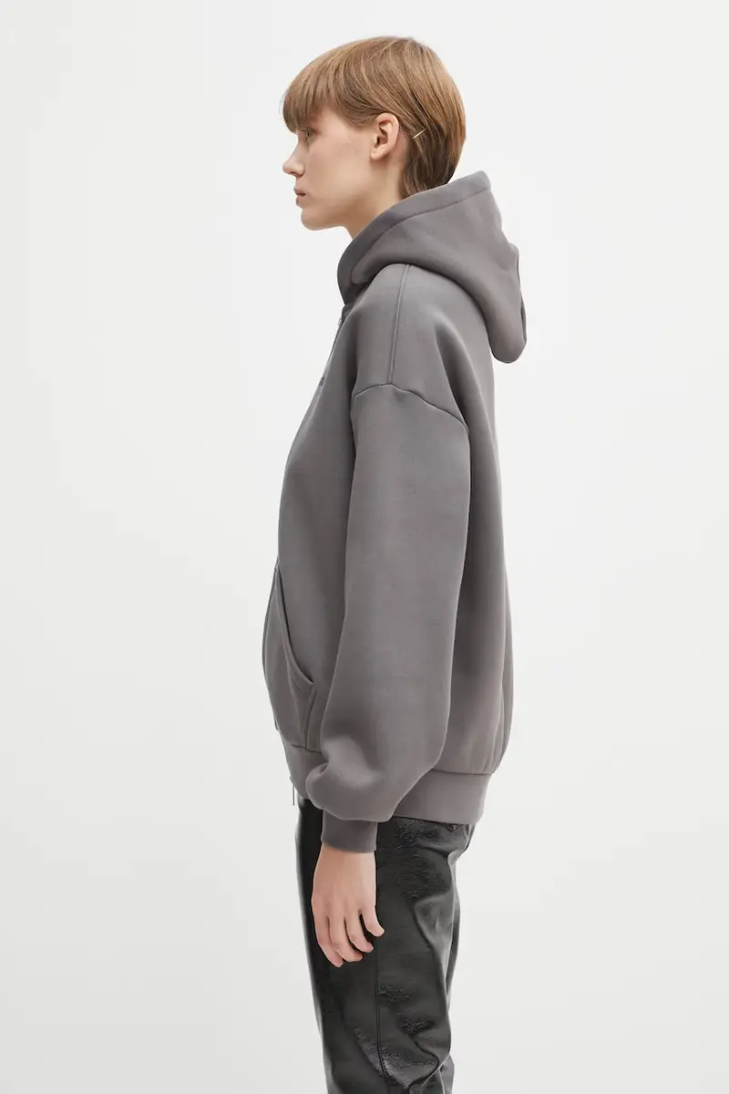 felpa Diago donna colore grigio con cappuccio U2225TT.3070 miniatura 2