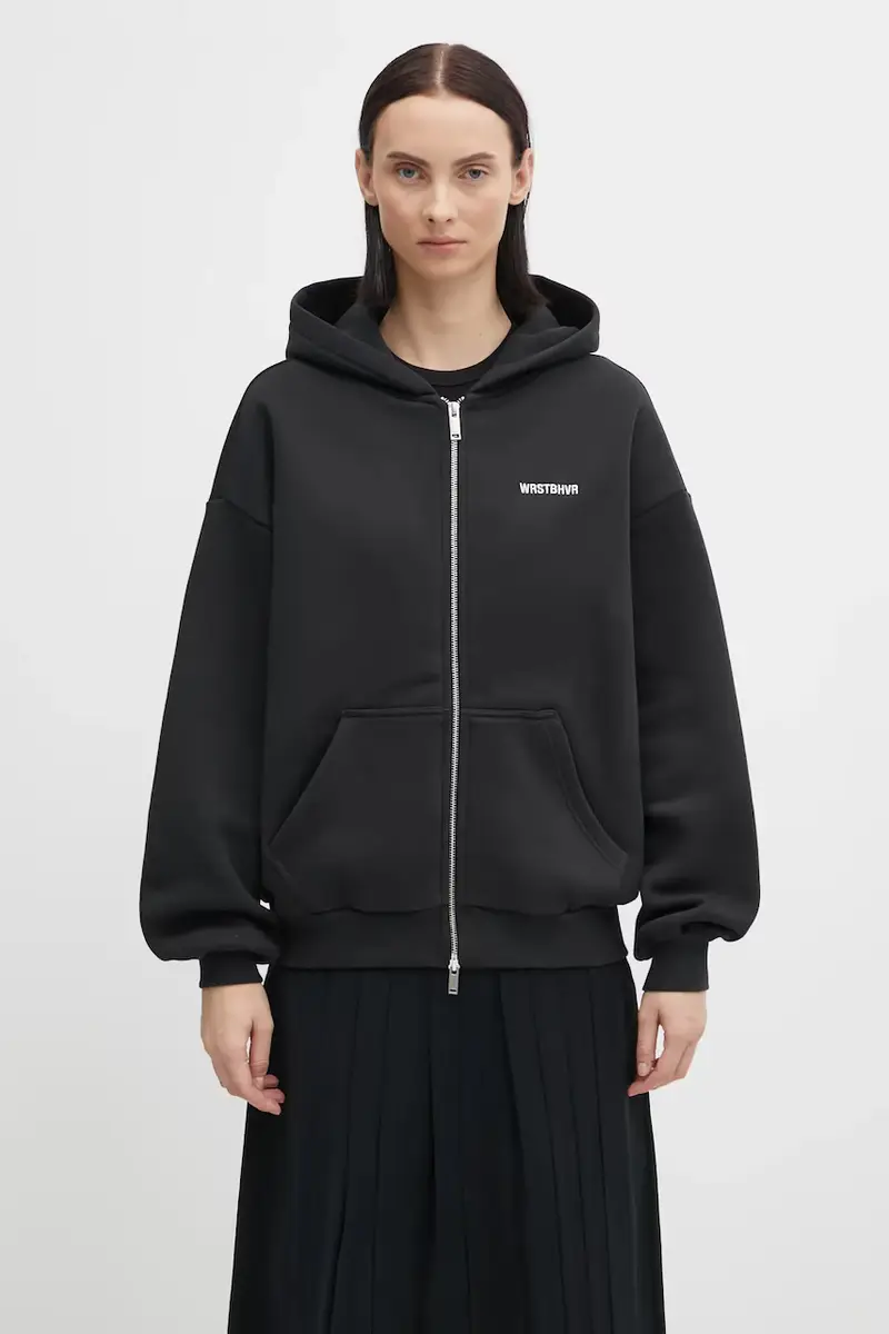 felpa Diago donna colore nero con cappuccio U2225TT.3070