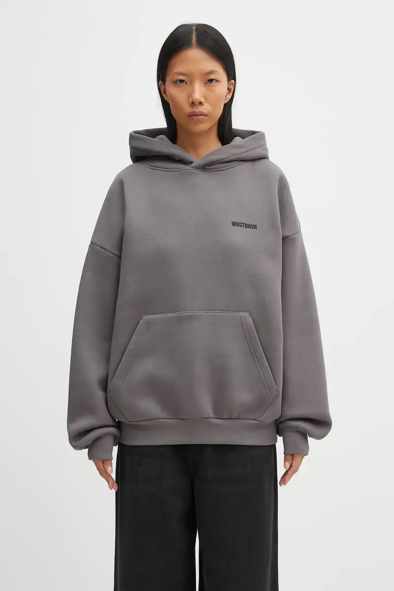 felpa Hako donna colore marrone con cappuccio U2025TT.3069