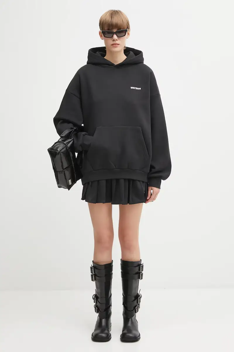 felpa Hako donna colore nero con cappuccio U2025TT.3069 miniatura 5