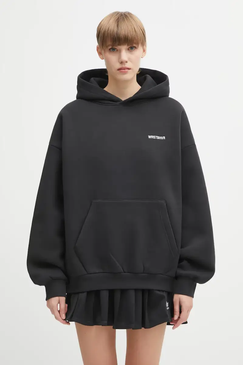 felpa Hako donna colore nero con cappuccio U2025TT.3069