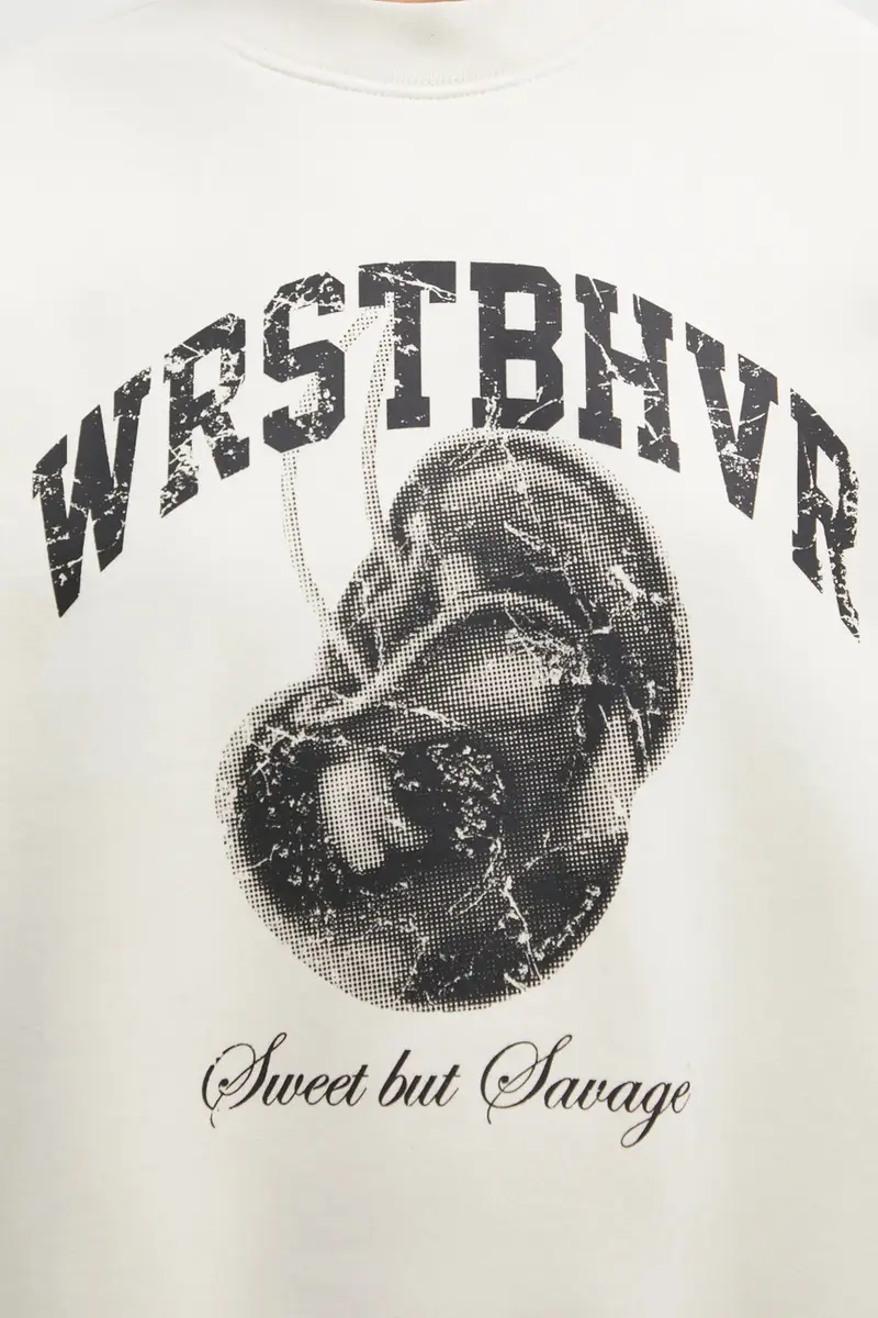 felpa Kris donna colore beige U2125TT.3046 miniatura 4