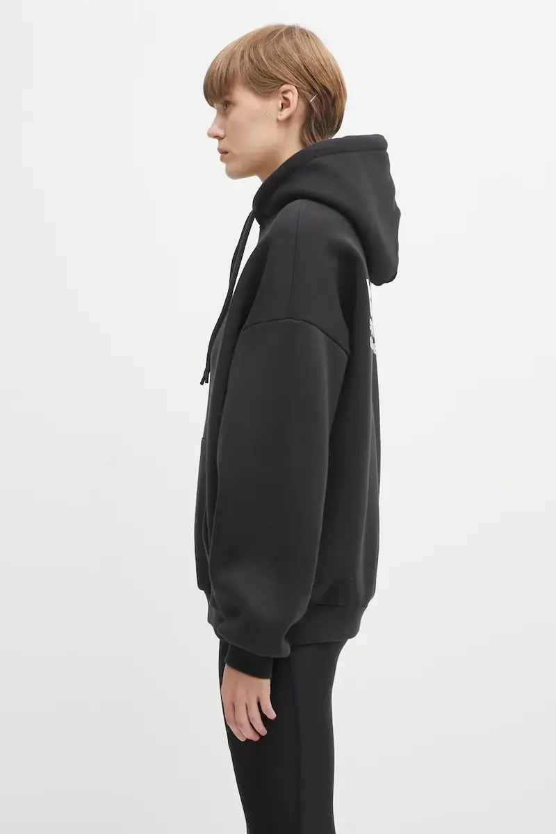 felpa Studio donna colore nero con cappuccio U2025TT.3064 miniatura 2