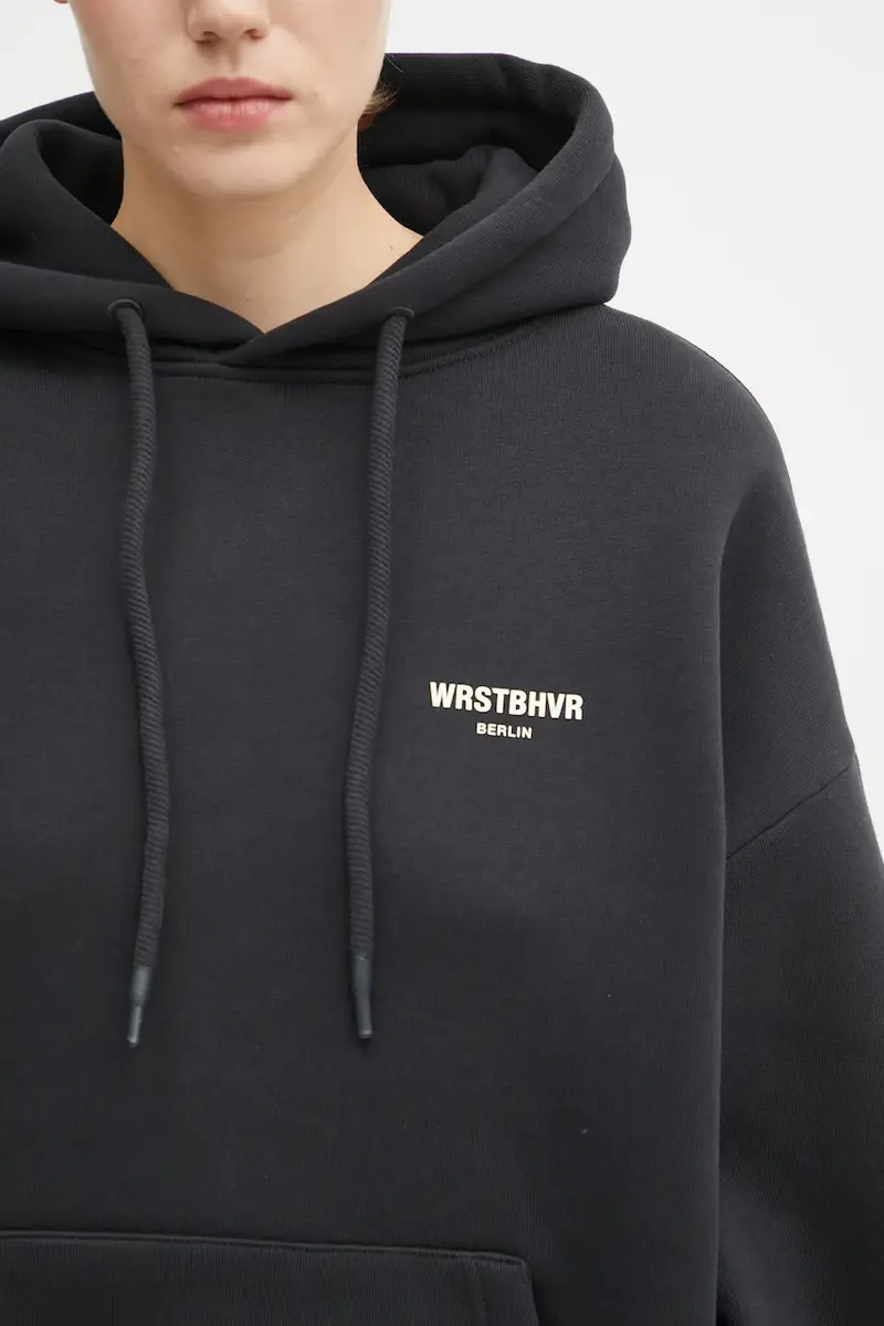 felpa Studio donna colore nero con cappuccio U2025TT.3064 miniatura 4