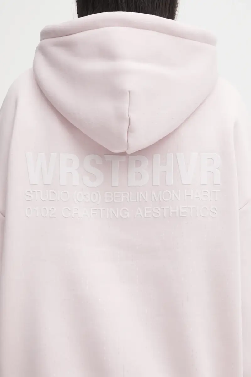 felpa Studio donna colore rosa con cappuccio U2025TT.3064 miniatura 4