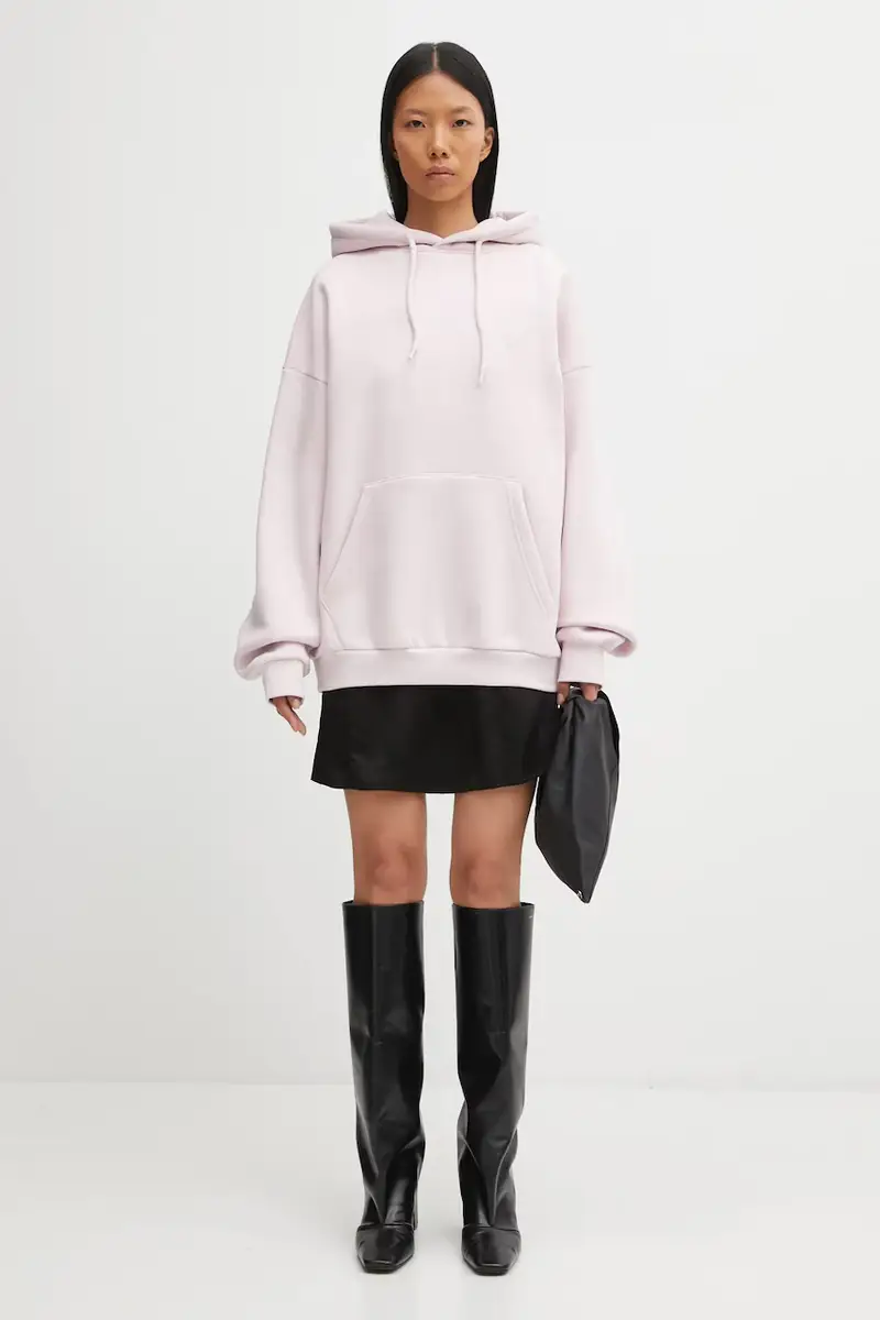 felpa Studio donna colore rosa con cappuccio U2025TT.3064 miniatura 5