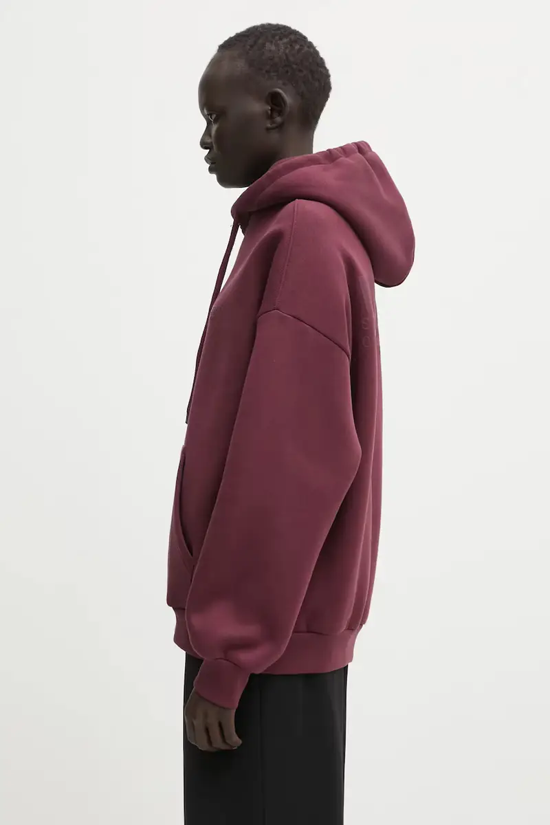 felpa Studio donna colore violetto con cappuccio U2025TT.3064 miniatura 2