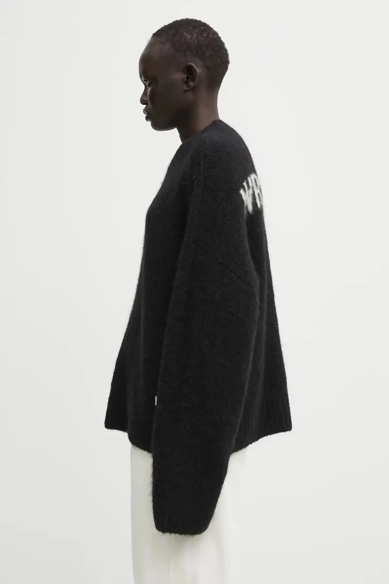 maglione con lana Enci colore nero U7025GT.2977 miniatura 2