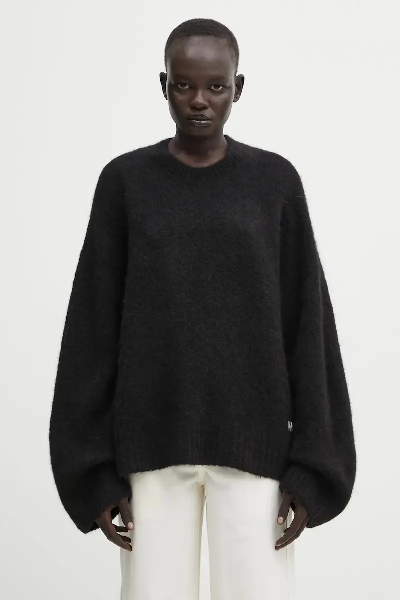 maglione con lana Enci colore nero U7025GT.2977 miniatura 3