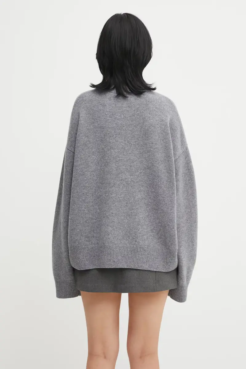 maglione in lana Eliam donna colore grigio U7025GT.3020 miniatura 3