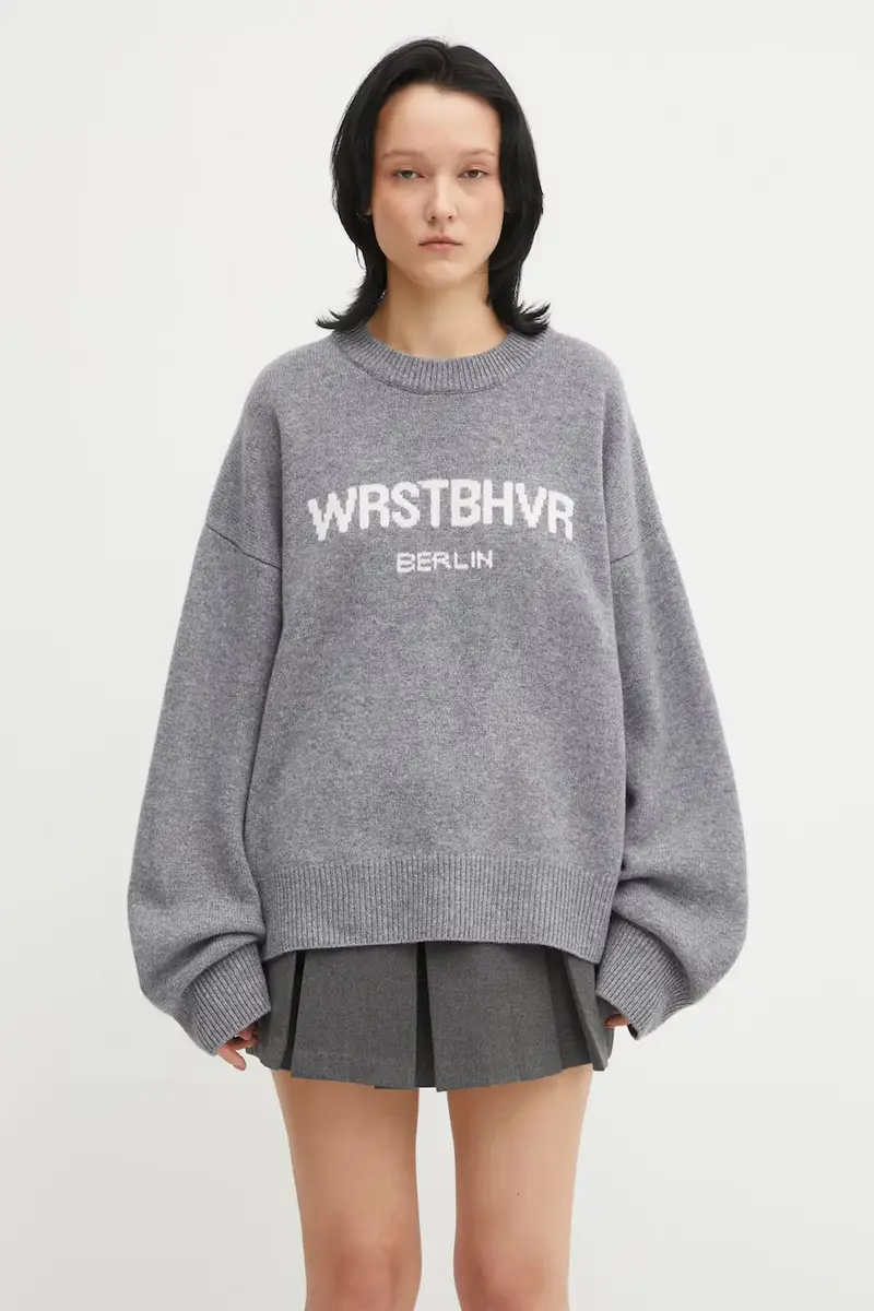 maglione in lana Eliam donna colore grigio U7025GT.3020