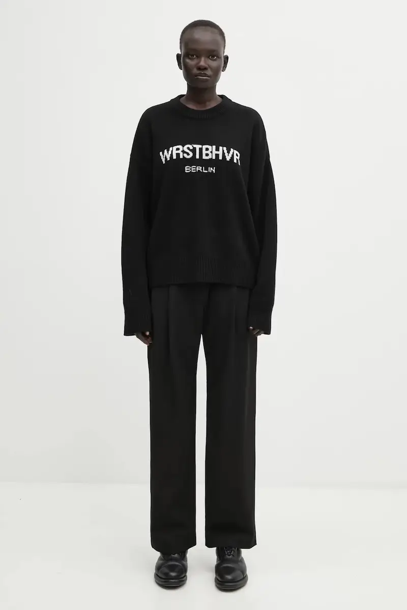 maglione in lana Eliam donna colore nero U7025GT.3020 miniatura 5