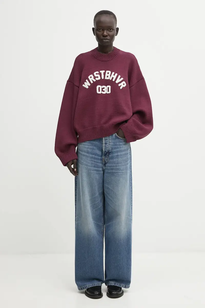 maglione Luna donna colore violetto U7025SB.3096 miniatura 5