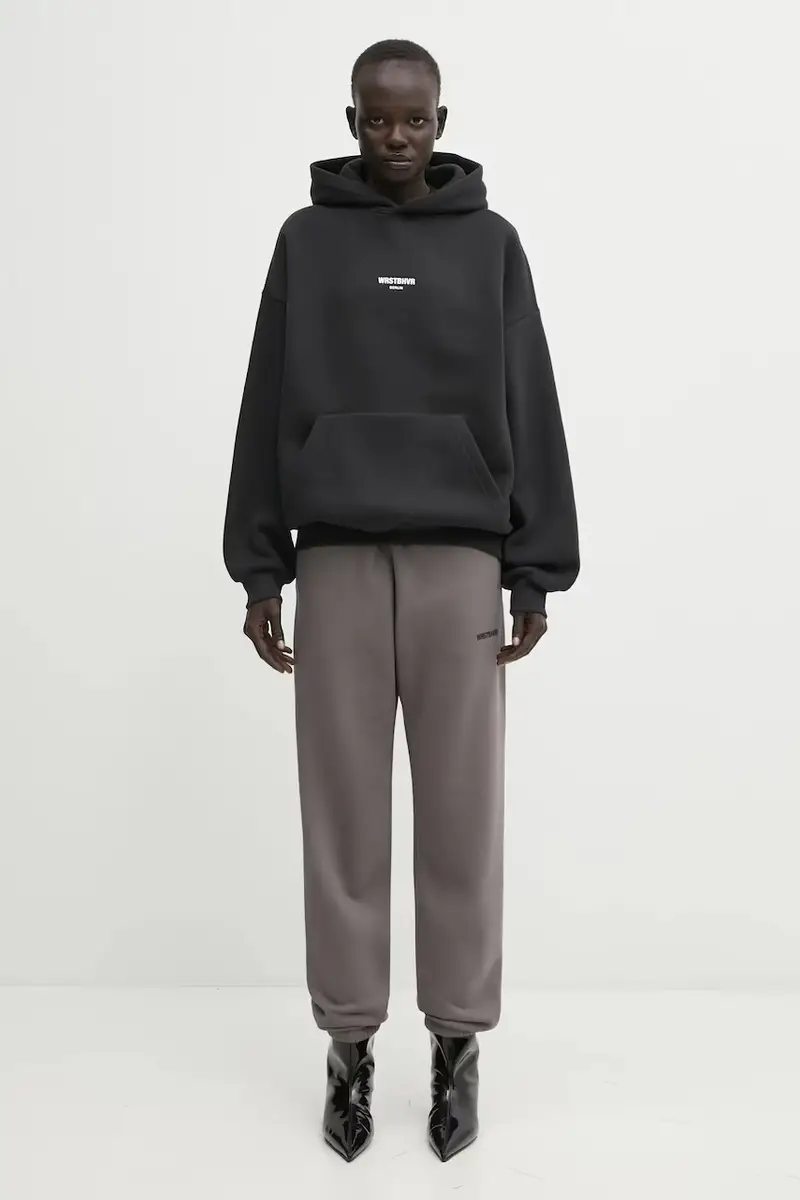 pantaloni tuta Hera colore marrone con applicazione W8025TT.3086 Grigio miniatura 5