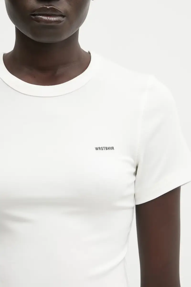 WRSTBHVR T-shirt Donna Beige 3527808 miniatura 4
