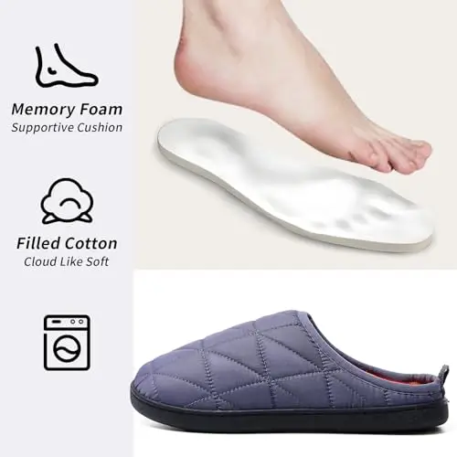 WUAYAMI Pantofole Uomo Blu 3463817 miniatura 3