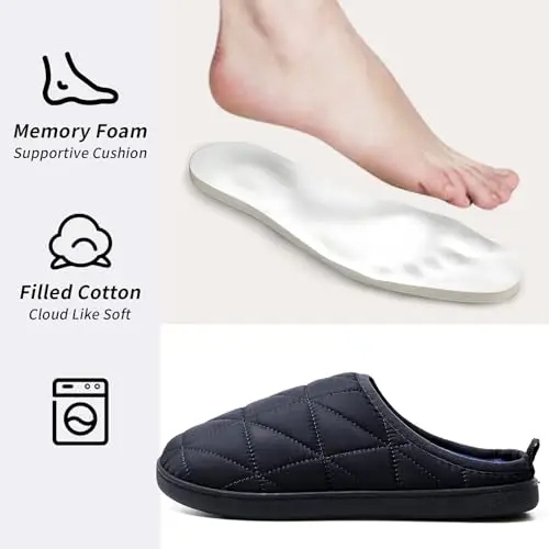 WUAYAMI Pantofole Uomo Grigio 3100917 miniatura 3